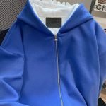 Stitch Loose Hooded Korean Sweater - Image 3