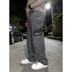 Cargo Jeans In Washed Gray - New - Image 3