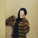 Oversized Striped Cropped Pullover In 3 Colors - Image 3