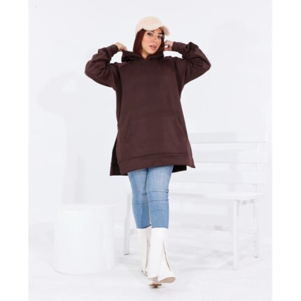 Long Relaxed-fit Hoodie Stylish Women