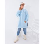 Long Relaxed-fit Hoodie Stylish Women - Image 5